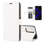 For Huawei Honor Play4 Pro / Honor V30 R64 Texture Single Horizontal Flip Protective Case with Holder & Card Slots & Wallet& Photo Frame(White)