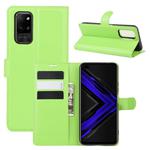 For Huawei Honor Play4 Pro/Honor V30 Litchi Texture Horizontal Flip Leather Case with Holder & Card Slots & Wallet(Green)