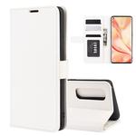 For OPPO Find X2 Pro  R64 Texture Single Horizontal Flip Protective Case with Holder & Card Slots & Wallet& Photo Frame(White)