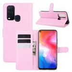 For Vivo Y50/Y30 Litchi Texture Horizontal Flip Protective Case with Holder & Card Slots & Wallet(Pink)