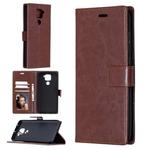 For Xiaomi Redmi Note 9 Crazy Horse Texture Horizontal Flip Leather Case with Holder & Card Slots & Wallet & Photo Frame(Brown)