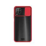 For Huawei P40 lite MOFI Xing Dun Series PC + TPU Anti-peep Waterproof And Anti-drop All-inclusive Protective Shell, Translucent Frosted(Red)