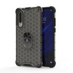 For Xiaomi Mi CC9 Shockproof Honeycomb PC + TPU Ring Holder Protection Case(Grey)