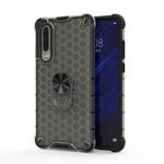 For Xiaomi Mi CC9e Shockproof Honeycomb PC + TPU Ring Holder Protection Case(Grey)