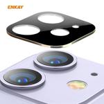 For iPhone 11 Hat-Prince ENKAY Rear Camera Lens Film Aluminium Alloy + PMMA Full Coverage Protector(Gold)