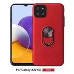 For Samsung Galaxy A22 5G 360 Rotary Multifunctional Stent PC+TPU Case with Magnetic Invisible Holder(Red)