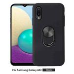For Samsung Galaxy A02 360 Rotary Multifunctional Stent PC+TPU Case with Magnetic Invisible Holder(Black)