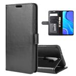 For Xiaomi Redmi 9 R64 Texture Single Horizontal Flip Protective Case with Holder & Card Slots & Wallet& Photo Frame(Black)