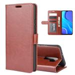 For Xiaomi Redmi 9 R64 Texture Single Horizontal Flip Protective Case with Holder & Card Slots & Wallet& Photo Frame(Brown)