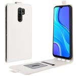 For Xiaomi Redmi 9 R64 Texture Single Vertical Flip Leather Protective Case with Card Slots & Photo Frame(White)