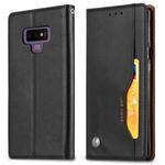 Knead Skin Texture Horizontal Flip Leather Case for Galaxy Note9, with Photo Frame & Holder & Card Slots & Wallet(Black)