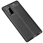 For Samsung Galaxy Note 20 Litchi Texture TPU Shockproof Case(Black)