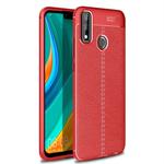 For Huawei Y8s Litchi Texture TPU Shockproof Case(Red)