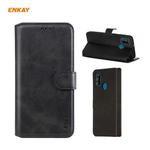 For Samsung Galaxy M30s ENKAY Hat-Prince Horizontal Flip Leather Case with Holder & Card Slots & Wallet(Black)