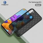 For Samsung Galaxy A21 PINWUYO Series 2nd Generation PC + TPU Anti-drop All-inclusive Protective Shell Matte Back Cover(Black)
