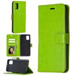 For Samsung Galaxy A31 Crazy Horse Texture Horizontal Flip Leather Case with Holder & Card Slots & Wallet & Photo Frame(Green)