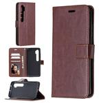 For Xiaomi Mi Note 10 Lite Crazy Horse Texture Horizontal Flip Leather Case with Holder & Card Slots & Wallet & Photo Frame(Brown)