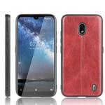 For Nokia 2.2 Shockproof Sewing Cow Pattern Skin PC + PU + TPU Case(Red)