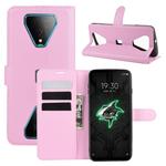 For Xiaomi Black Shark 3 Litchi Texture Horizontal Flip Protective Case with Holder & Card Slots & Wallet(Pink)