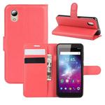 For  ZTE Blade A3 Lite Litchi Texture Horizontal Flip Protective Case with Holder & Card Slots & Wallet(Red)