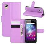 For  ZTE Blade A3 Lite Litchi Texture Horizontal Flip Protective Case with Holder & Card Slots & Wallet(Purple)