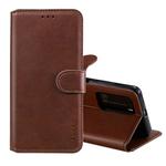 For HUAWEI P40 Pro ENKAY Hat-Prince Horizontal Flip Leather Case with Holder & Card Slots & Wallet(Brown)