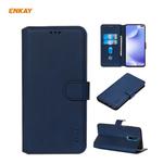 For Xiaomi Redmi K30 ENKAY Hat-Prince Horizontal Flip Leather Case with Holder & Card Slots & Wallet(Dark Blue)