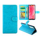 For Huawei Nova 7 Pro Crazy Horse Texture Leather Horizontal Flip Protective Case with Holder & Card Slots & Wallet & Photo Frame(baby Blue)