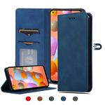 For Samsung Galaxy A11 (US) Retro Skin Feel Business Magnetic Horizontal Flip Leather Case(Navy Blue)