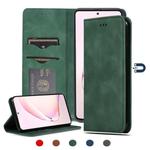 For Samsung Galaxy Note 10 Lite/A81 Retro Skin Feel Business Magnetic Horizontal Flip Leather Case(Army Green)