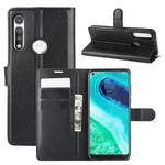 For Motorola Moto G Fast Litchi Texture Horizontal Flip Protective Case with Holder & Card Slots & Wallet(Black)