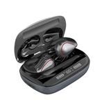 T20 TWS Bluetooth 5.0 Touch Wireless Bluetooth Earphone with Three LED Battery Display & Charging Box, Support Call & Voice Assistant(Gun Gray)