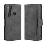 For HTC Desire 20 Pro Wallet Style Skin Feel Calf Pattern Leather Case ，with Separate Card Slot(Black)