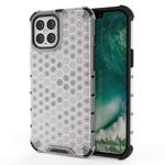 For iPhone 12 / 12 Pro Shockproof Honeycomb PC + TPU Case(White)