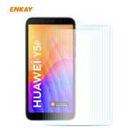 For Huawei Y5p 10 PCS ENKAY Hat-Prince 0.26mm 9H 2.5D Curved Edge Tempered Glass Film