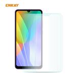 For Huawei Y6p 10 PCS ENKAY Hat-Prince 0.26mm 9H 2.5D Curved Edge Tempered Glass Film