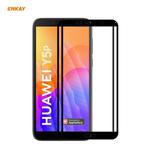 For Huawei Y5p 2 PCS ENKAY Hat-Prince Full Glue 0.26mm 9H 2.5D Tempered Glass Full Coverage Film
