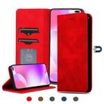 For Redmi K30 & Poco X2 Retro Skin Feel Business Magnetic Horizontal Flip Leather Case(Red)