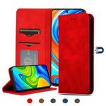 For Xiaomi Poco M2 Pro Retro Skin Feel Business Magnetic Horizontal Flip Leather Case(Red)