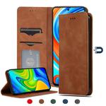 For Xiaomi Poco M2 Pro Retro Skin Feel Business Magnetic Horizontal Flip Leather Case(Brown)