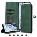 For Xiaomi Mi CC9 Pro / Note 10 / Note 10 Pro Retro Skin Feel Business Magnetic Horizontal Flip Leather Case(Army Green)