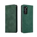 For Huawei P40 Retro Skin Feel Business Magnetic Horizontal Flip Leather Case(Army Green)
