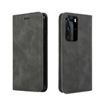 For Huawei P40 Pro Retro Skin Feel Business Magnetic Horizontal Flip Leather Case(Dark Grey)