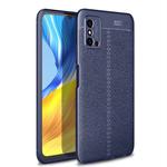 For Huawei Honor X10 Max 5G Litchi Texture TPU Shockproof Case(Navy Blue)
