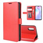 For Xiaomi Redmi 9A R64 Texture Single Horizontal Flip Protective Case with Holder & Card Slots & Wallet& Photo Frame(Red)
