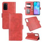 For Huawei Honor 30 lite/Honor 30 Youth Dual-side Magnetic Buckle Horizontal Flip Leather Case with Holder & Card Slots & Wallet(Red)