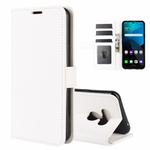 For LG harmony 4 R64 Texture Single Horizontal Flip Protective Case with Holder & Card Slots & Wallet& Photo Frame(White)