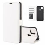 For Xiaomi Redmi 9C R64 Texture Single Horizontal Flip Protective Case with Holder & Card Slots & Wallet& Photo Frame(White)