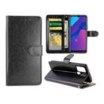 For Huawei Honor Play9A/Honor9A Crazy Horse Texture Leather Horizontal Flip Protective Case with Holder & Card Slots & Wallet & Photo Frame(Black)