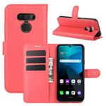 For LG harmony 4 Litchi Texture Horizontal Flip Protective Case with Holder & Card Slots & Wallet(Red)